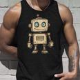 かわいい小さなロボット、ビンテージキッズロボット タンクトップ 彼への贈り物