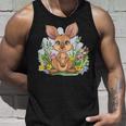 かわいい花カンガルー。 タンクトップ 彼への贈り物