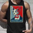 はい、私たちは面白い猫を社長として猫好きの猫好きの猫ルール面白い タンクトップ 彼への贈り物