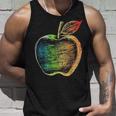りんご フルーツ ドローイング アート カラフル モチーフ アップル タンクトップ 彼への贈り物