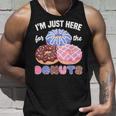 アイム・ジャスト・ヒア・フォー・ザ・ドーナツ・ファニー・ドーナツ・ラヴァー・ドーナツ タンクトップ 彼への贈り物