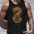 アステカ メキシコ神話 羽をつけた蛇 アートワーク ドラゴン タンクトップ 彼への贈り物