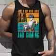 アニメラーメンとゲームが大好きな少年 カワイイゲーマー タンクトップ 彼への贈り物