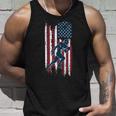 アメリカン フットボール選手 アメリカ国旗 スポーツ ファン 2024 シーズン タンクトップ 彼への贈り物