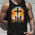 イエスキリストの十字架 – サンライズネイチャークリスチャン タンクトップ 彼への贈り物