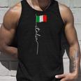 イタリアシグネチャーフラッグポール エレガントな愛国的なイタリア国旗 タンクトップ 彼への贈り物