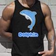 イルカ Dolphin ドルフィン【どうぶつフレンズ】水族館 海の生き物 ゆるくて かわいい 動物 イラスト タンクトップ 彼への贈り物