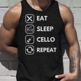 イート・スリープ・チェロ・リピート タンクトップ 彼への贈り物