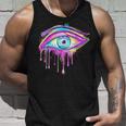エジプトのホルスの目 トリッピー サイケデリック アート 宇宙 シュール タンクトップ 彼への贈り物