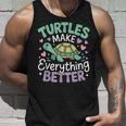 カメがすべてを良くするかわいい陸亀 タンクトップ 彼への贈り物