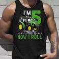 キッズ I Am 5 This Is How I Roll One Years Old Tractor 5歳の誕生日 タンクトップ 彼への贈り物