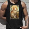 キャットタロットカード、サンタロットカード、アールヌーボーtシャツ タンクトップ 彼への贈り物