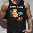 キャンプ Camp Time アウトドア 焚火 おもしろ 犬 柴犬好き 柴犬 名言 文字 面白い ふざけた ネタ タンクトップ 彼への贈り物