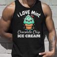キュート アイラブミント チョコチップス アイスクリーム好き 夏 パーティー タンクトップ 彼への贈り物