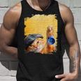 クラシックブルーヨーヨーの猫 タンクトップ 彼への贈り物