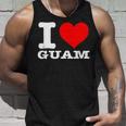 グアム I Heart Guam I Love Guam タンクトップ 彼への贈り物