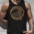 ケルトの月と部族のカラス ウィッカ オカルトシンボル タンクトップ 彼への贈り物