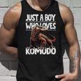 コモドドラゴンを愛するただの少年 男の子 キッズ タンクトップ 彼への贈り物