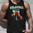 コロンビア ビンテージ コロンビアン カントリー レインボー レトロ 70年代地図 タンクトップ 彼への贈り物