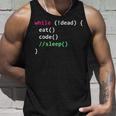 コンピュータサイエンスのpythonプログラマはコードの睡眠を食べます タンクトップ 彼への贈り物