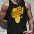 ゴッホのひまわりの現代美術の絵画 タンクトップ 彼への贈り物