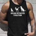 ゴールデンレトリバーオーナーのためのゴールデンレトリバーの進化 タンクトップ 彼への贈り物