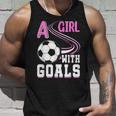 サッカーでゴールを決めた少女 タンクトップ 彼への贈り物