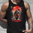 サムライビッグフット 日本のヴィンテージデザイン 面白い浮世絵アート タンクトップ 彼への贈り物