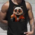 サングラスをかけたパンダベア動物の友人愛かわいいパンダベア タンクトップ 彼への贈り物