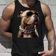 サングラスをかけたピットブル アメリカン・ピット・ブル・テリア タンクトップ 彼への贈り物