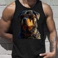 サングラスをかけたロットワイラー 愛犬自慢のロットワイラー タンクトップ 彼への贈り物