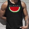 スイカ パレスチナ国旗 連帯 パレスチナ フリー タンクトップ 彼への贈り物