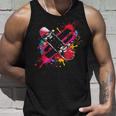 スケートボード ストリートアート スケートボード ファン タンクトップ 彼への贈り物