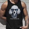 スタンダードプードル愛好家、I Havetandards、面白いプードルデザイン。 タンクトップ 彼への贈り物