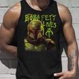 スター・ウォーズ ボバ・フェットの本 ネオン・ボバ・フェット・ライヴズ ポスター タンクトップ 彼への贈り物