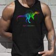 スピノサウルス 恐竜 レインボー スケルトン タンクトップ 彼への贈り物