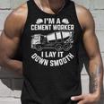 スムーズに敷設する 面白いコンクリート作業員 タンクトップ 彼への贈り物