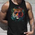 タイガーフェイス 動物好きモチーフ サングラス イラスト 虎 タンクトップ 彼への贈り物