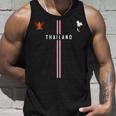 タイ国旗、タイのシルエットマップ、国章 タンクトップ 彼への贈り物