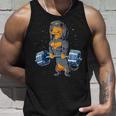 ダックスフント ウェイトリフティング 面白い デッドリフト メンズ フィットネス ジム ギフト タンクトップ 彼への贈り物