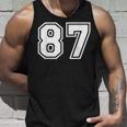 チームジャージーナンバー87 スポーツギフト タンクトップ 彼への贈り物