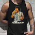 ディエゴ・マラドーナー X デリシャス ドニ ミーム ドナー ケバブ好き タンクトップ 彼への贈り物