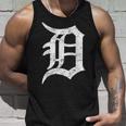 デトロイトグラフィック D ディストレスト グランジ モーターシティ タンクトップ 彼への贈り物