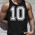 ナンバー10 誕生日ギフト スポーツ選手 チーム番号入りジャージ タンクトップ 彼への贈り物