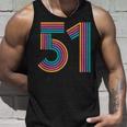 ナンバー51 Fifty-One Anniversary 男女 51歳の誕生日 タンクトップ 彼への贈り物