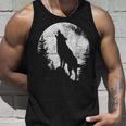 ハウリングウルフ 月光 森 シルエット 荒野 タンクトップ 彼への贈り物