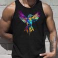ハチドリ カラフル アート 動物 グラフィック 鳥 ハチドリ タンクトップ 彼への贈り物