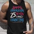 ハッピーアニバーサリー 25年 結婚25周年 タンクトップ 彼への贈り物