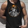 ハロウィン スケルトン ロックハンド ロッカー メンズ ボーイズ ロックミュージック タンクトップ 彼への贈り物