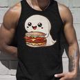 ハンバーガーとかわいいおばけ タンクトップ 彼への贈り物